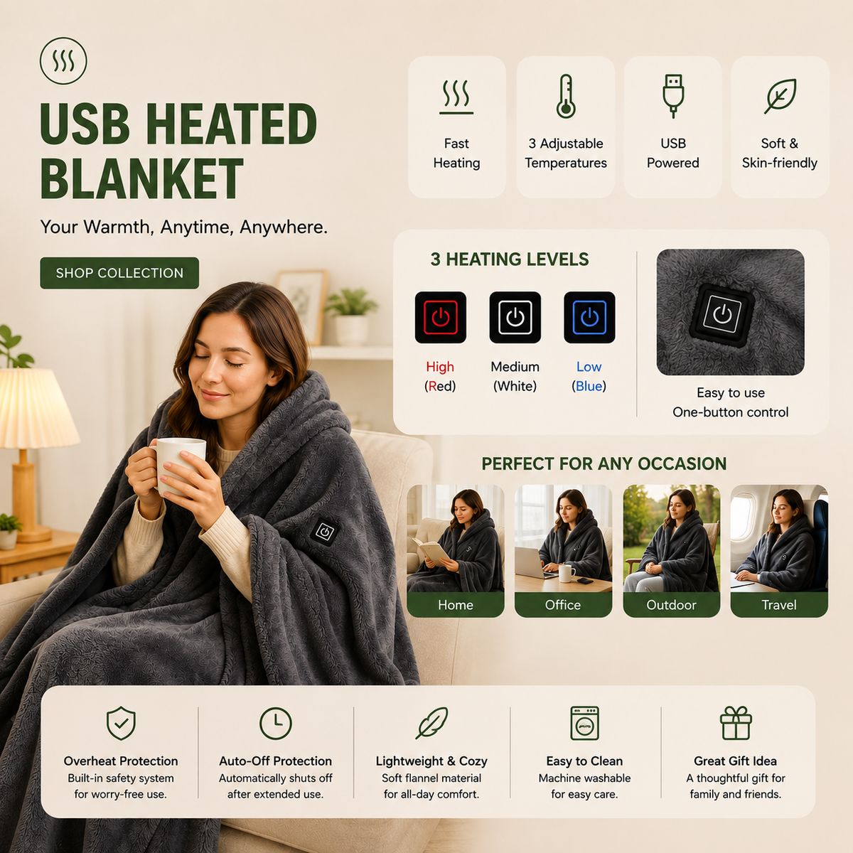 Heated Blanket Wrap
