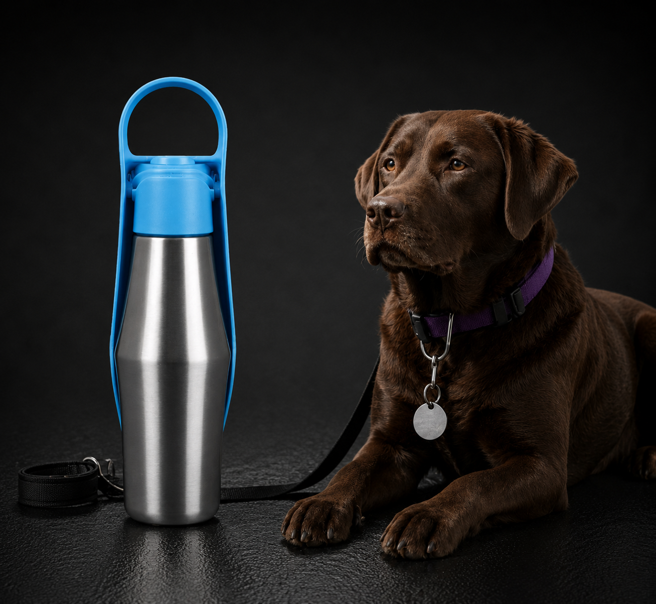 Vantare Travel Bottle Leaf Edition – 750ml Outdoor Dog Water Bottle