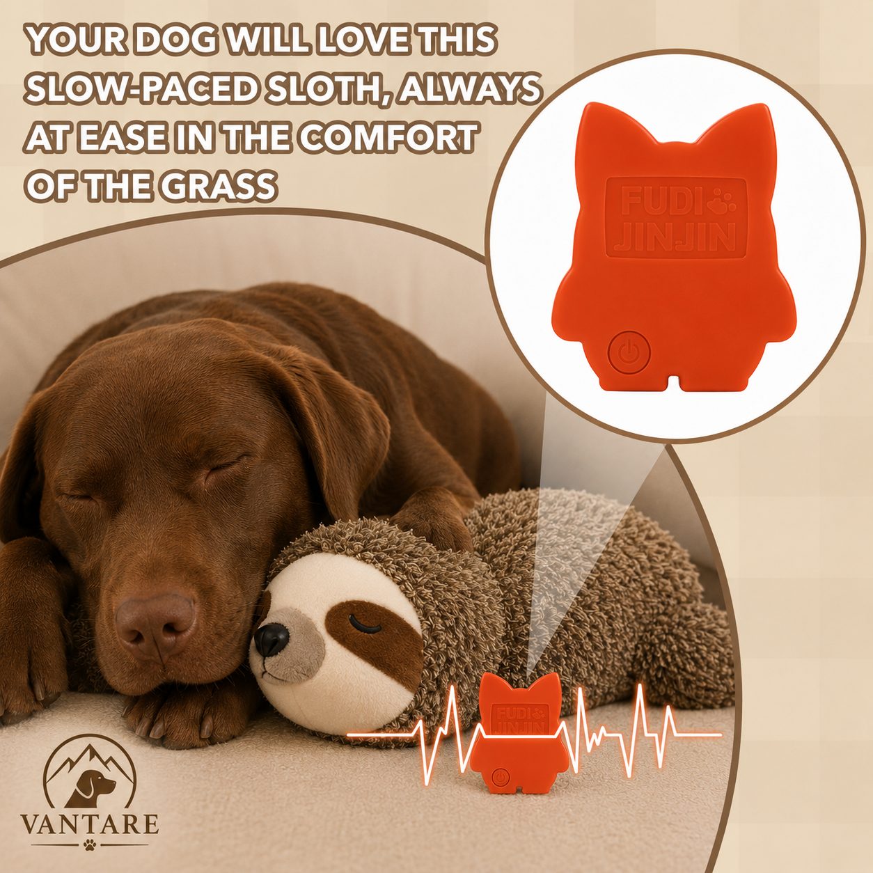 Vantare Anxiety Relief Heartbeat Plush Toy
