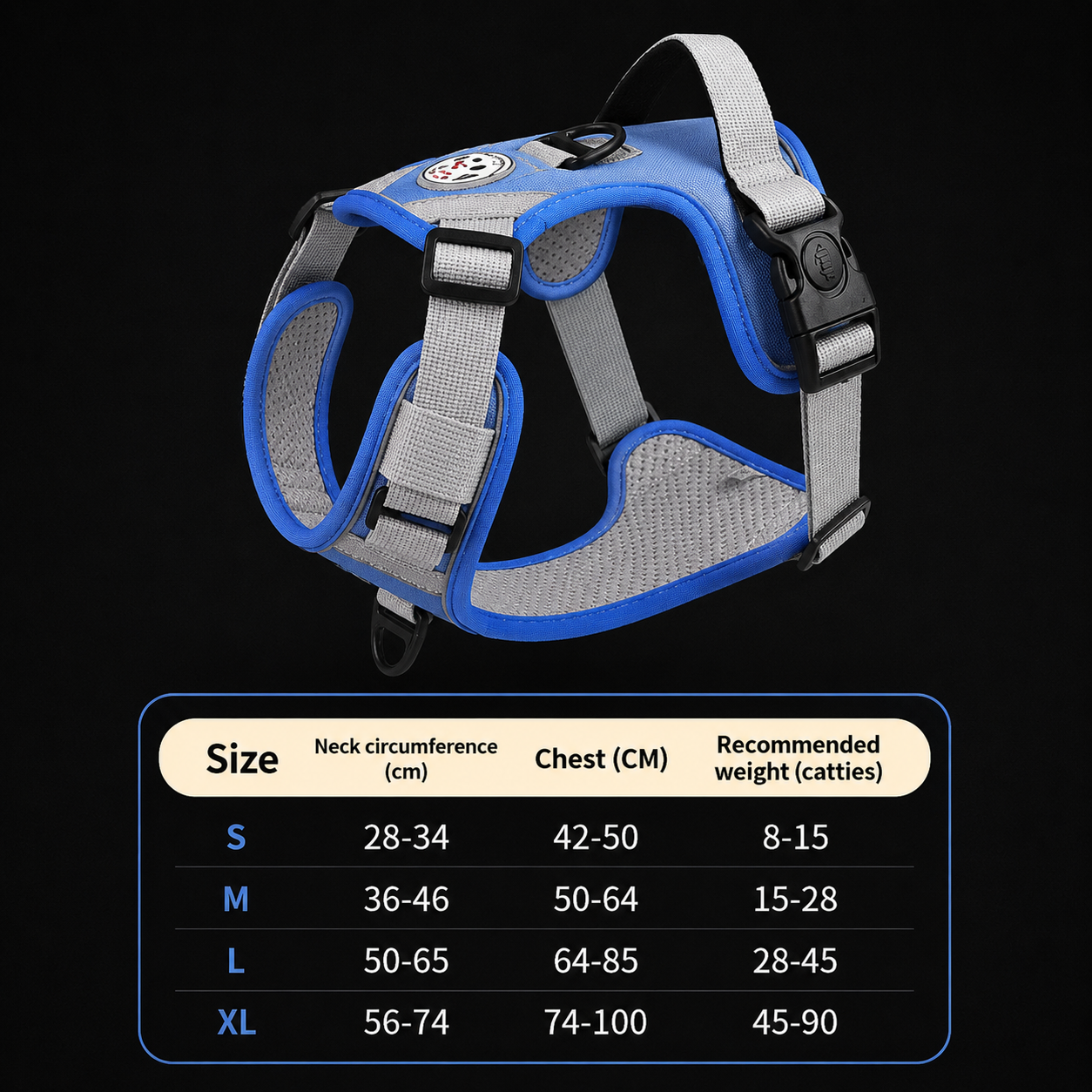 Large Dog Chest Harness Leash Portable