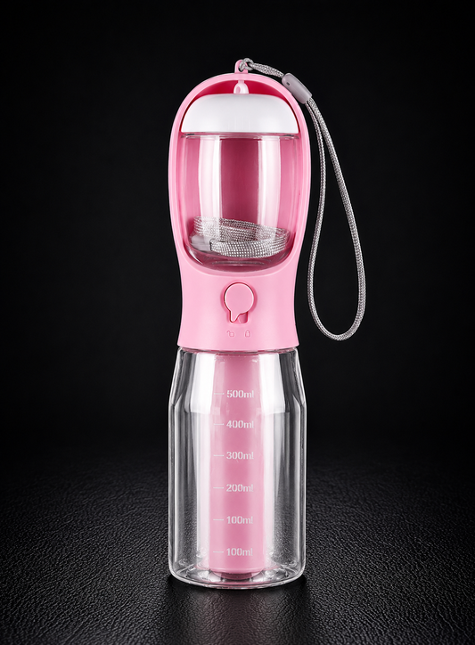 Vantare Travel Bottle for Dogs – Water, Food & Waste Bags in One