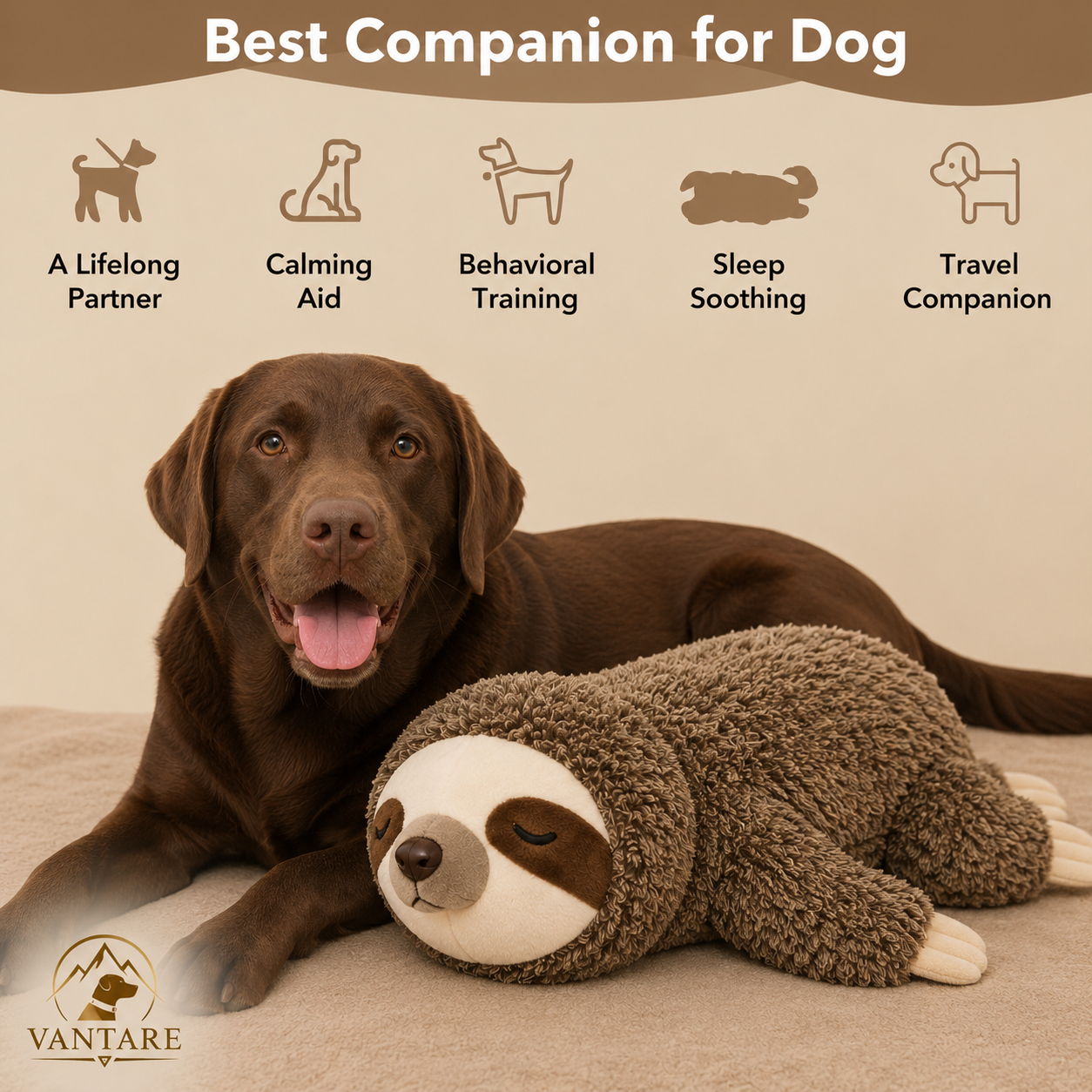 Vantare Anxiety Relief Heartbeat Plush Toy