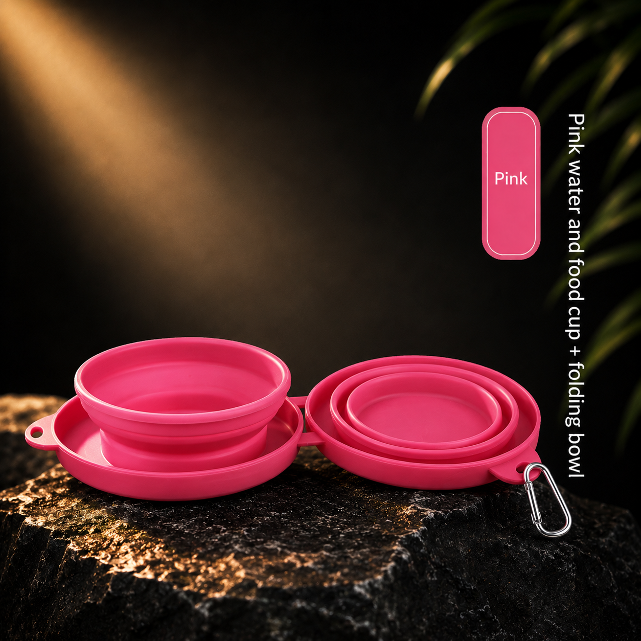 Vantare Double Foldable Travel Bowl