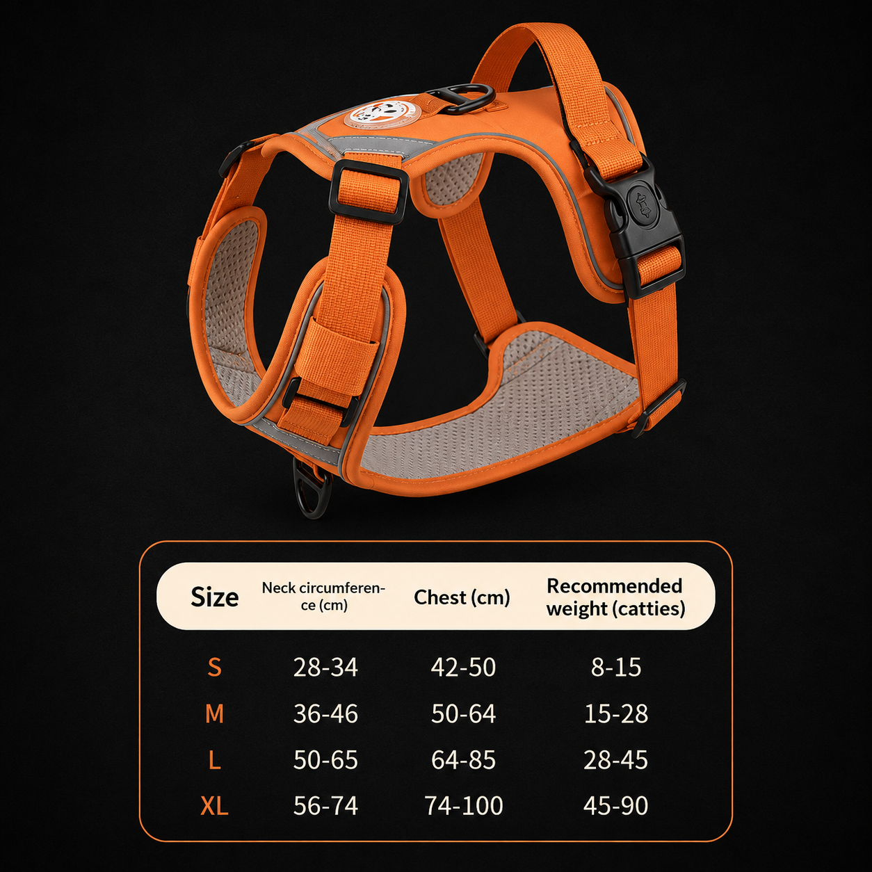 Large Dog Chest Harness Leash Portable