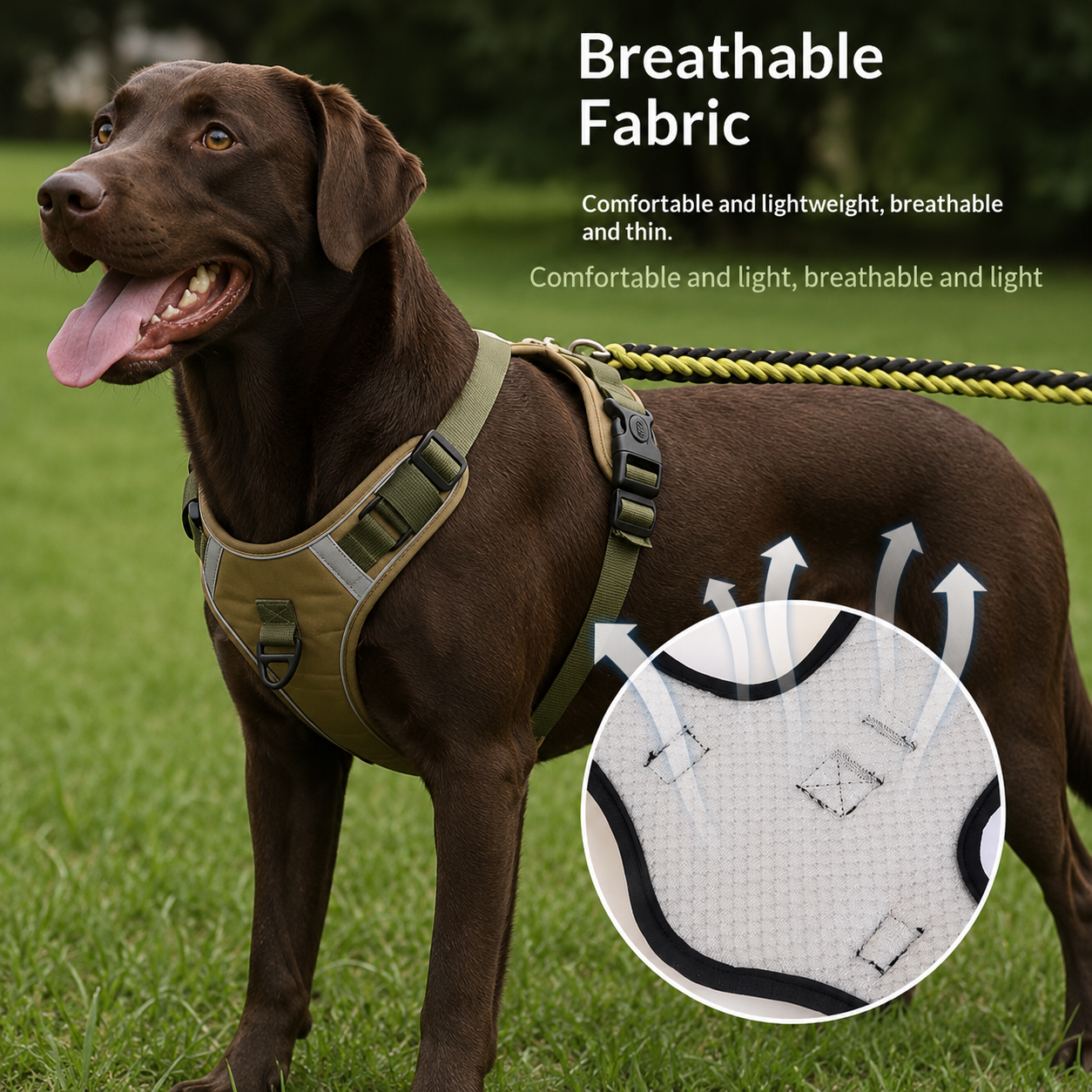 Large Dog Chest Harness Leash Portable