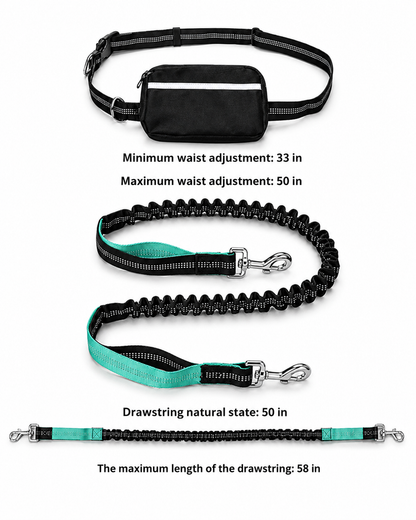 Hands-Free Shock-Absorbing Dog Leash