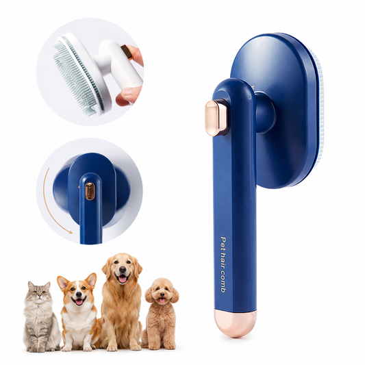 Self-Cleaning Pet Grooming Brush for Dogs & Cats