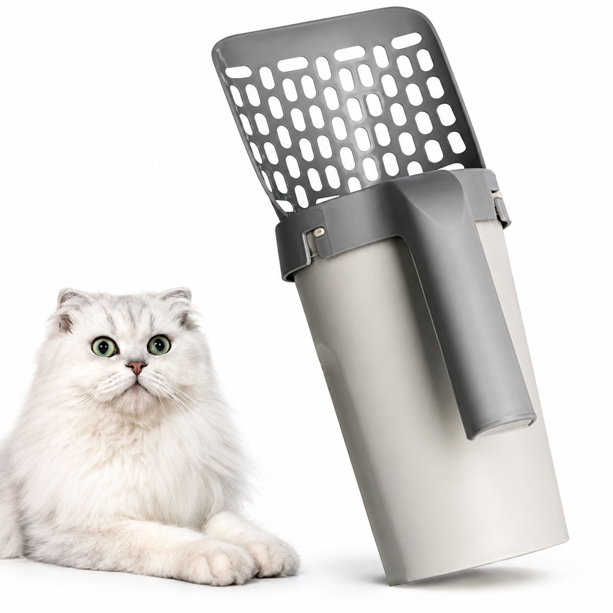 Storage Box Integrated Lazy Cat Litter Shovel Set