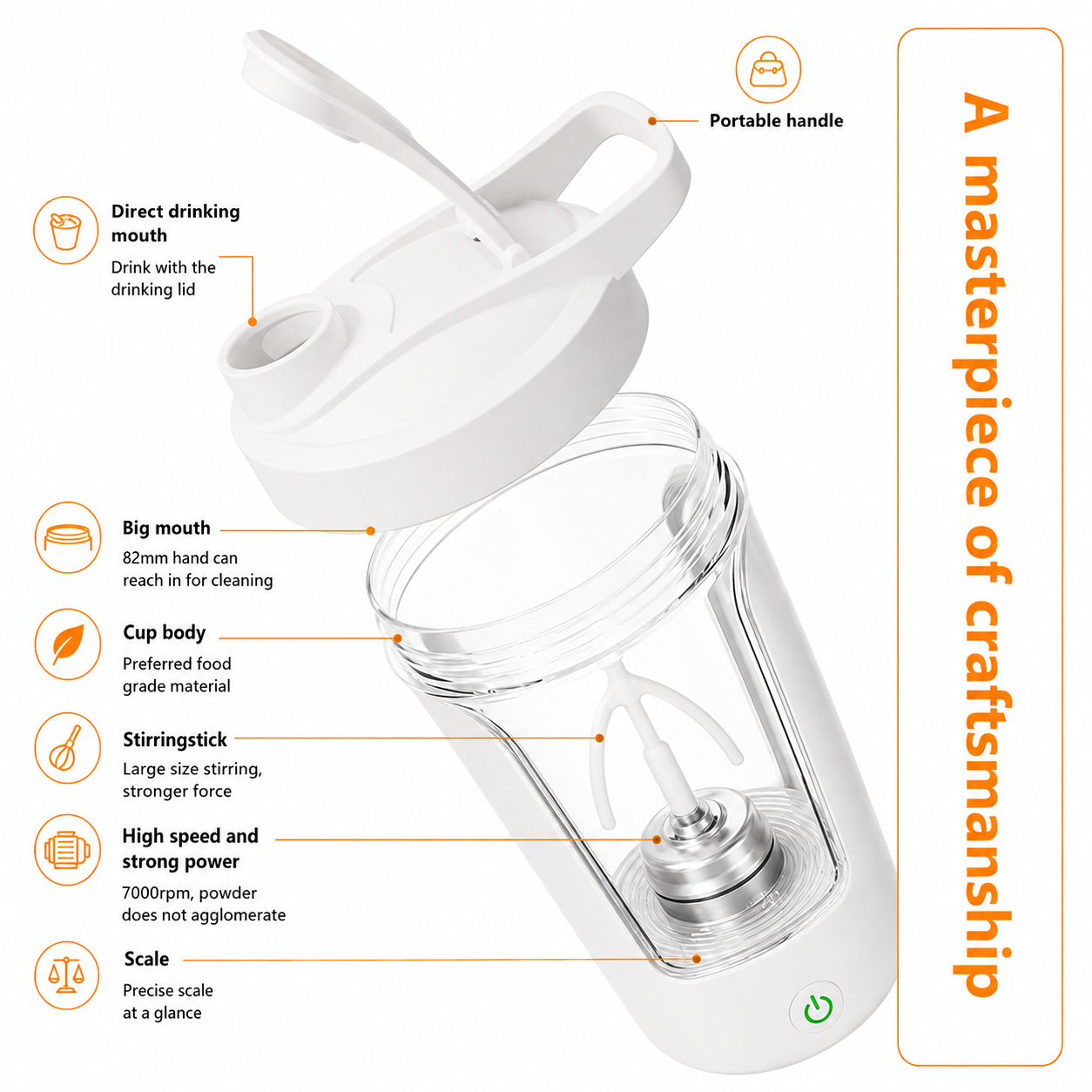 Electric Shaker Bottle