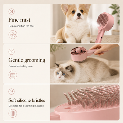 Self-Cleaning Pet Grooming Brush
