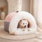 Cozy Plush Pet Nest for Cats & Dogs
