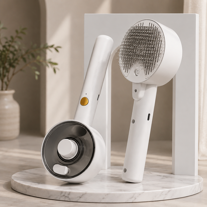 Self-Cleaning Pet Grooming Brush