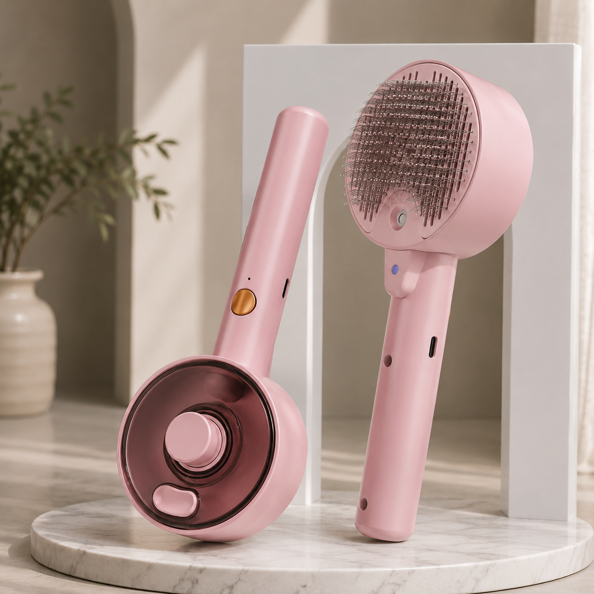 Self-Cleaning Pet Grooming Brush