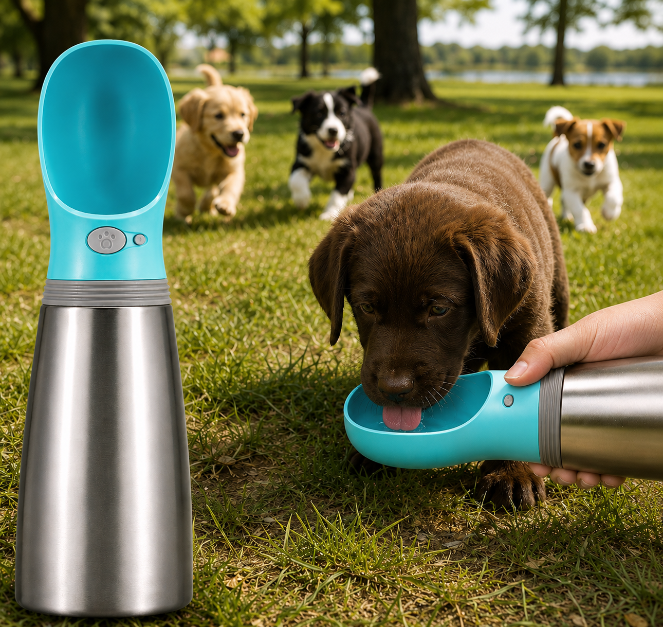 Vantare Travel Bottle Steel Pro – 700ml Stainless Steel Dog Water Bottle