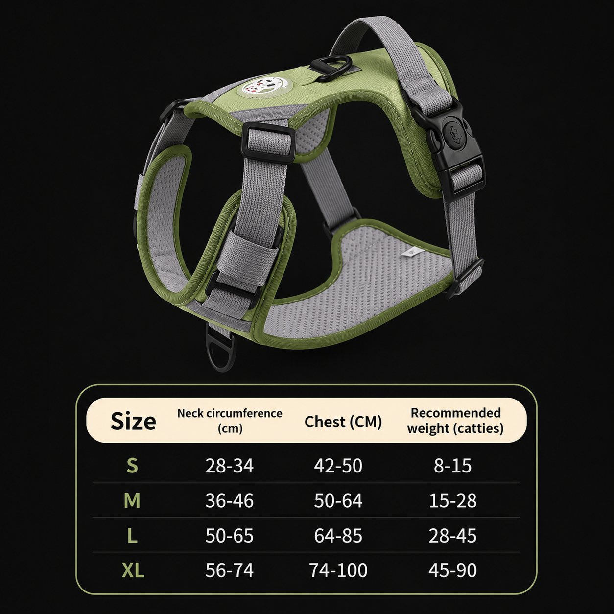 Large Dog Chest Harness Leash Portable