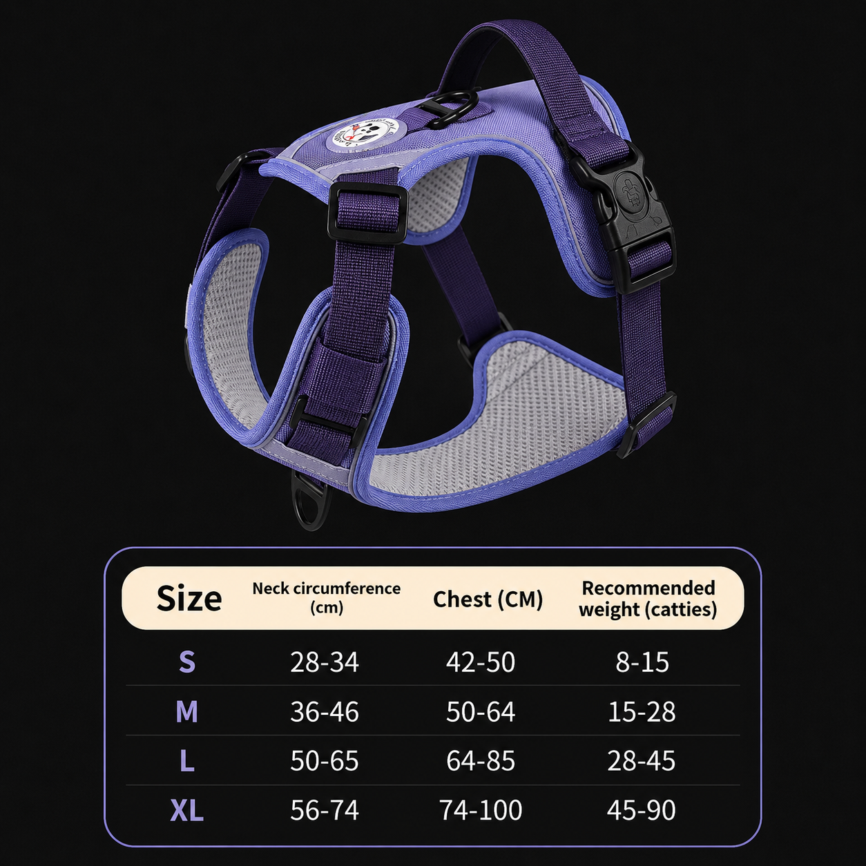 Large Dog Chest Harness Leash Portable