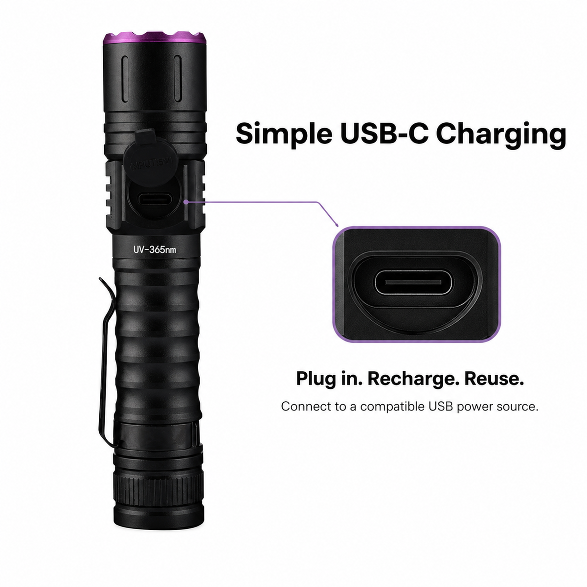 UV Pet Urine Detector Flashlight